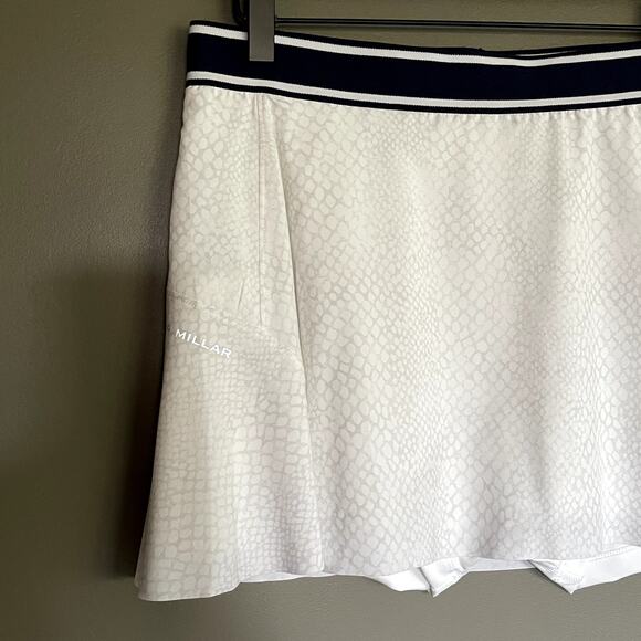 NWT Peter Millar Gabriela Swing Skort in Slithering White Size Large Golf Tennis - Picture 7 of 15